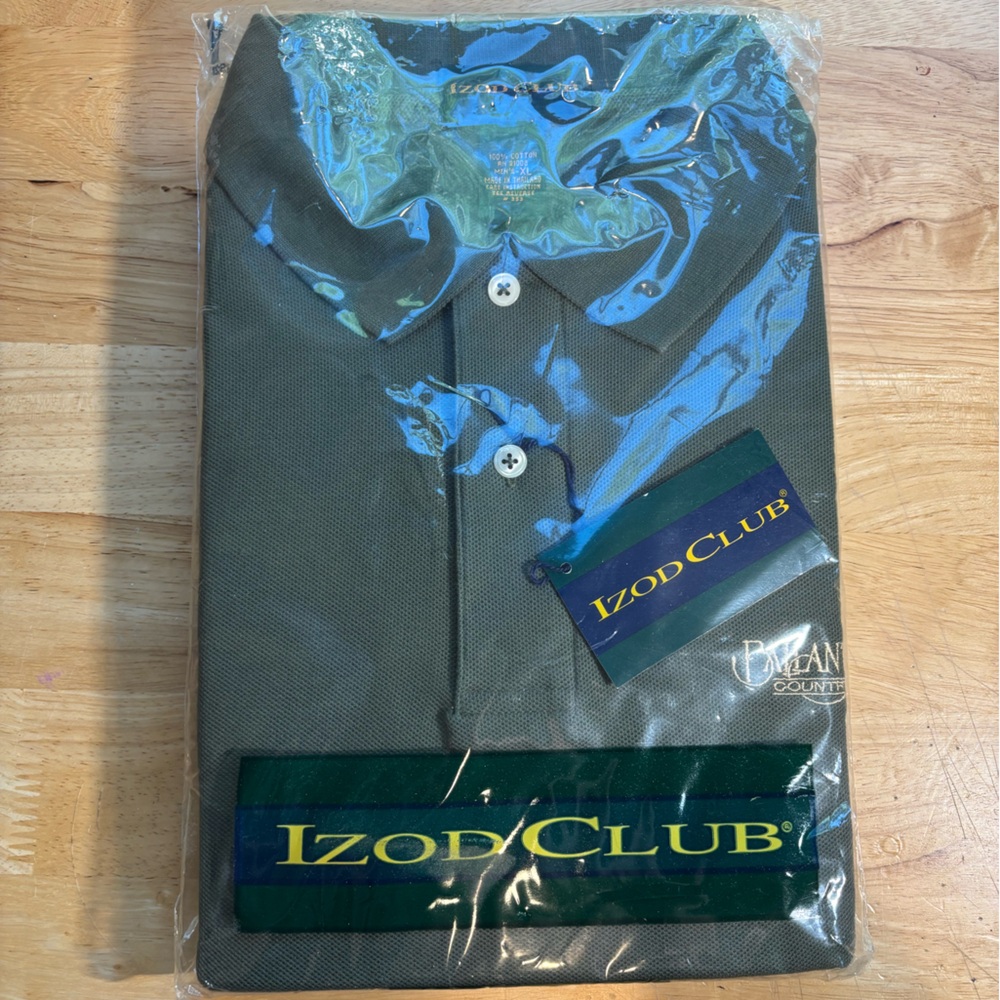 NWT Vintage Izod Men’s Green Polo Shirt